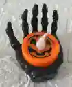 Vela O Veladora Mano Halloween Negra