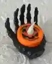 Vela O Veladora Mano Halloween Negra