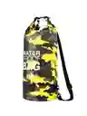 Bolsa / Maletín Impermeable De 20 Litros, Bolsa Seca De Almacenamiento Amarillo Camuflado