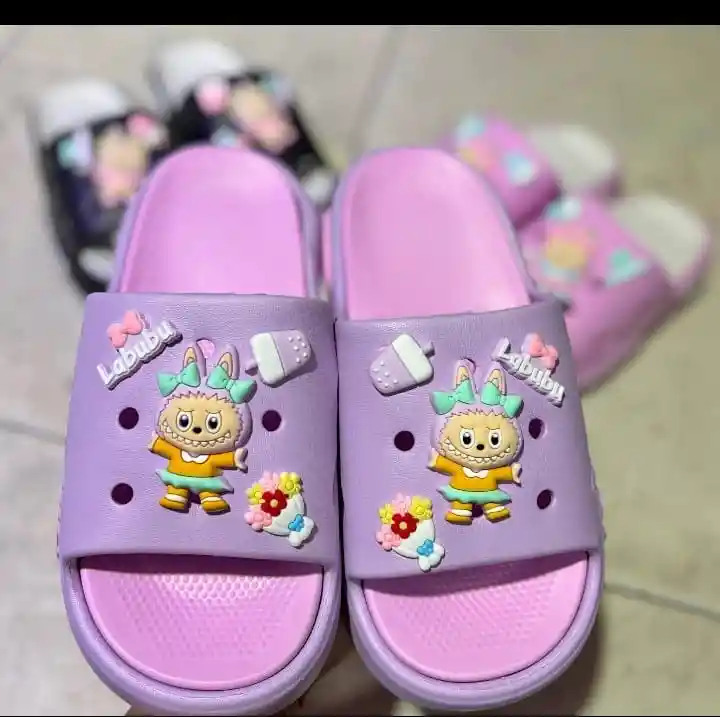 Chancla Labubu Para Niña Talla 32 Lila