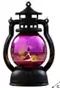 Vela O Veladora Led Con Pilas Halloween Morada