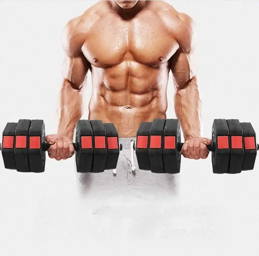 Pesa Rusa Ajustable 20kg Set Mancuernas