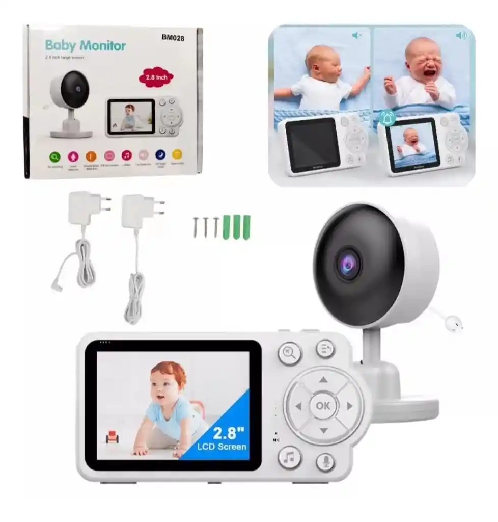 Monitor De Bebe Cámara Microfono Vision Nocturna Temperatura