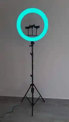 Aro De Luz Led 45cm Con Trípode Y Control Rgb