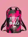 Bolsa / Maletín Impermeable De 20 Litros, Bolsa Seca De Almacenamiento Fucsia Camuflado