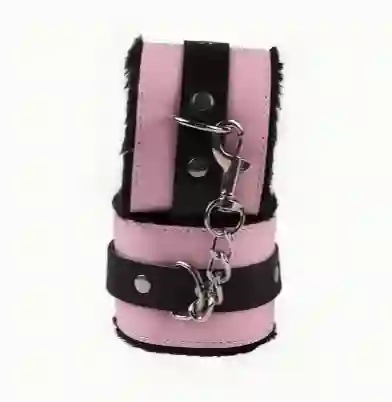 Esposas De Peluche Rosa Y Negro
