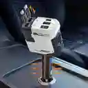 Cargador Carro 4 En 1 Dual Retractil 66w