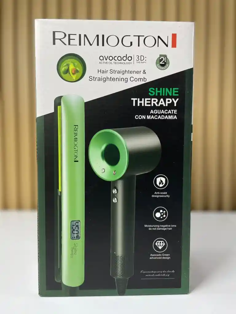 Combo Plancha Aguacate Y Secador Supersonic