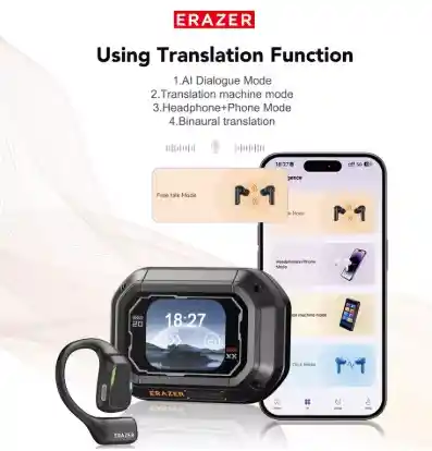 Audifonos Smart Erazer Xp6 Con Traductor Automatico Y Pantalla Tactil