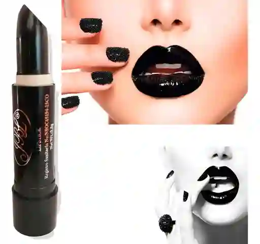 Labial Negro Jbl – Maquillaje Halloween / Cosplay / Look Gótico