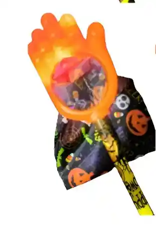 Calabaza Mano Halloween Plastica Dulces