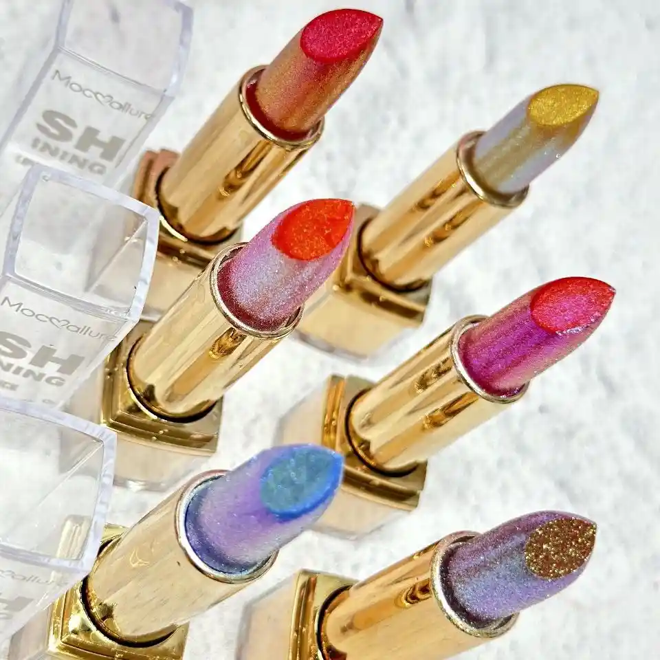 Labial Brillante Con Escarcha – Maquillaje Halloween / Fantasía / Diario (variedad De Colores)