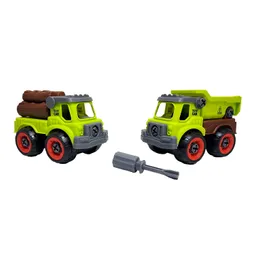 Carro Transporte Juguete Armable Interactivo Didactico X 2un