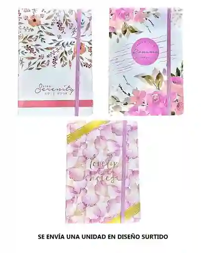 Agenda Pequeña Para Mujer 21 X 14 Cm Tonos Pastel Diseños Surrtidos