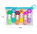 Resaltador Huellitas X 6 Unidades Tonos Pastel Carita Feliz