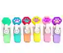 Resaltador Huellitas X 6 Unidades Tonos Pastel Carita Feliz