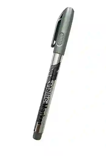 Marcador Fino Metalico Color Plateado M&g Tipo Sharpie