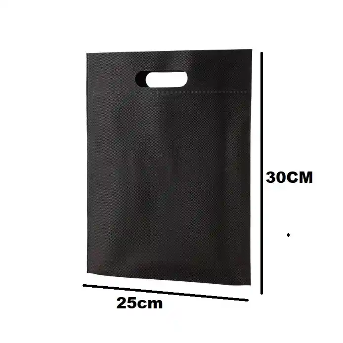 Bolsa Cambrel 25x30cm Negra Con Ojal