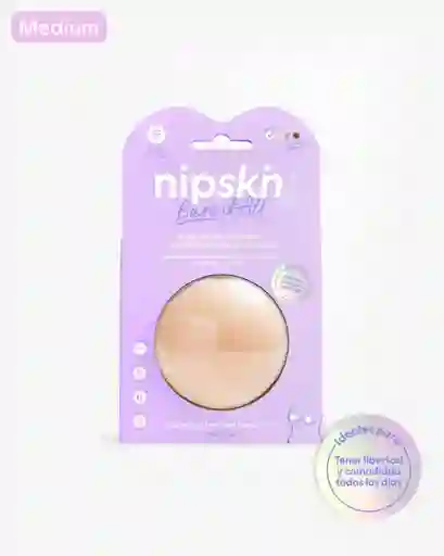 Cubre Pezones De Silicona Reutilizable Color Chantilly M Nipskin Np000 Copa A-b