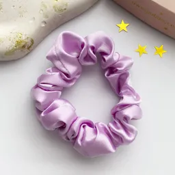 Scrunchies, Moñas En Satín Licrado Lila Pubu