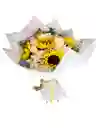 Girasoles Y Rosas Blancas En Ramo