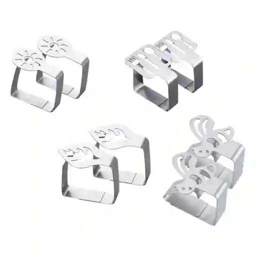 Porta Servilletas Para Servilletas De Tela X 4