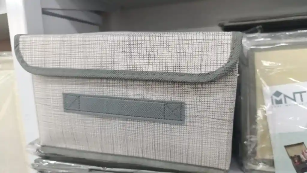 Organizador Multiuso Con Tapa Gris