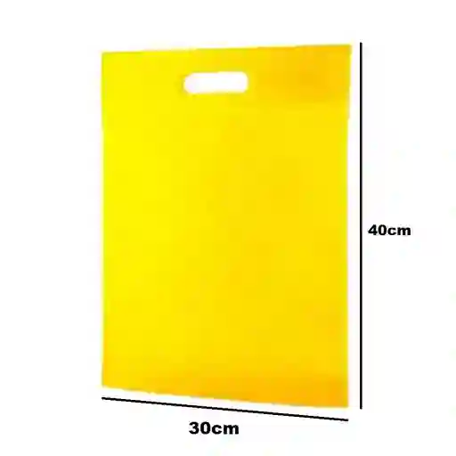 Bolsa Cambrel 30x40cm Amarilla Con Ojal