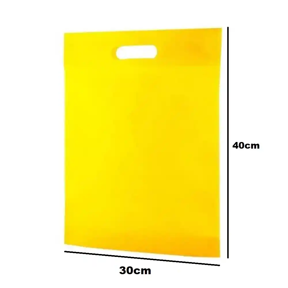 Bolsa Cambrel 30x40cm Amarilla Con Ojal