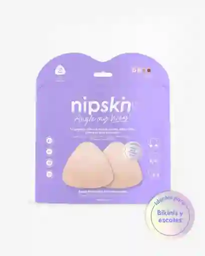 Cubre Pezones De Silicona Reutilizable Triangle Color Chantilly Np055 Nipskin Copa B-d+