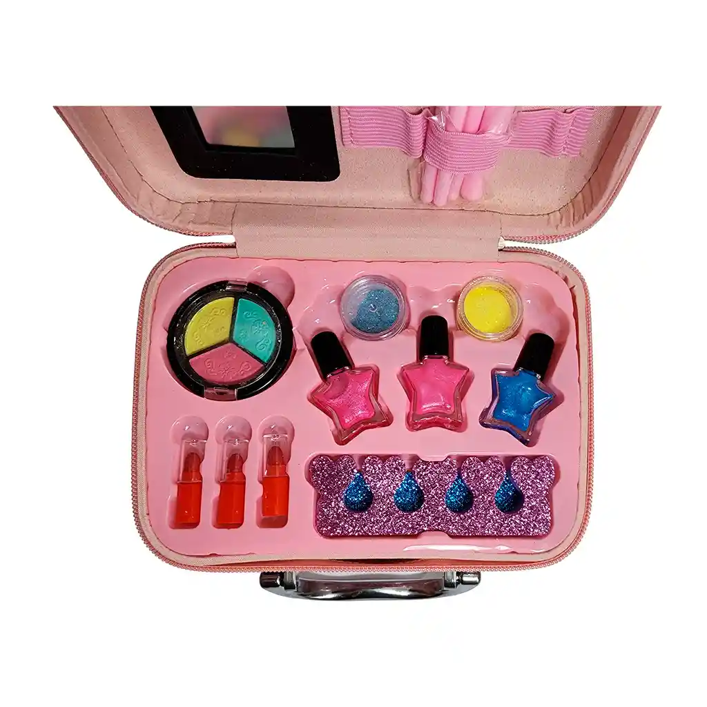 Maleta Kit Maquillaje Capibara Niñas Juguete Esmaltes