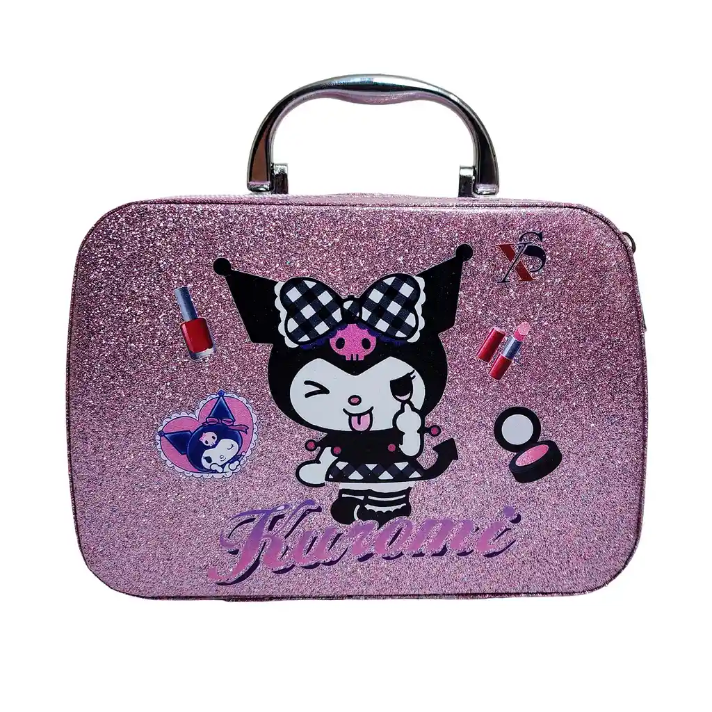 Maleta Kit Maquillaje Kuromi Kawai Niñas Juguete Esmaltes