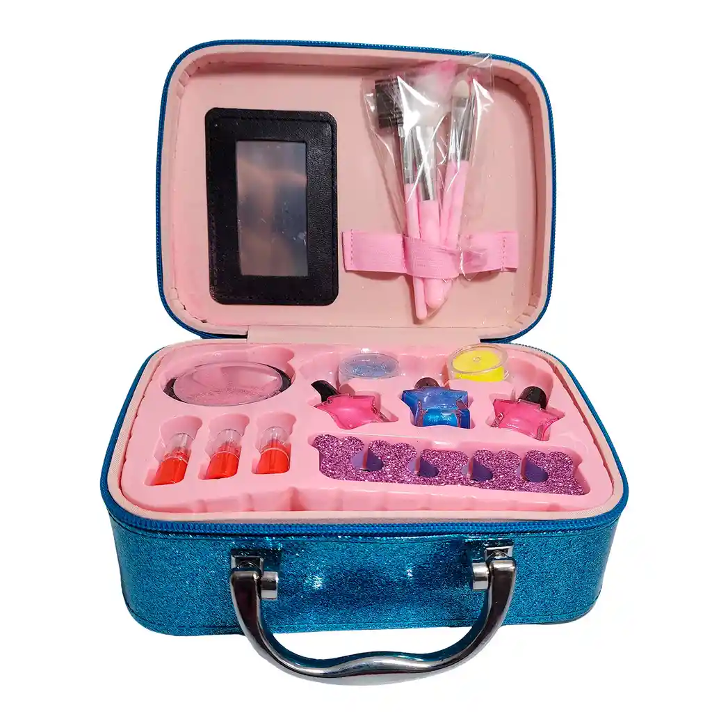 Maleta Kit Maquillaje Stitch Angel Niñas Juguete Esmaltes