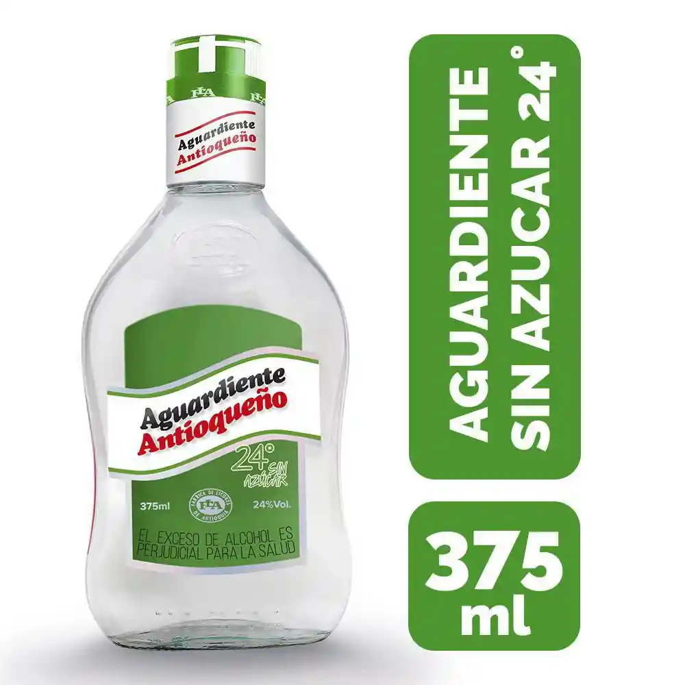 Aguardiente Antioqueño Verde (375ml)