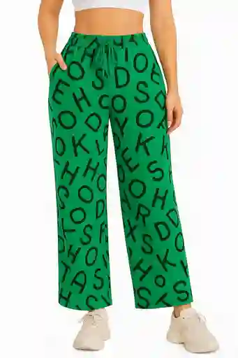 Pantalon Palazzo Ancho Pana Acanalado