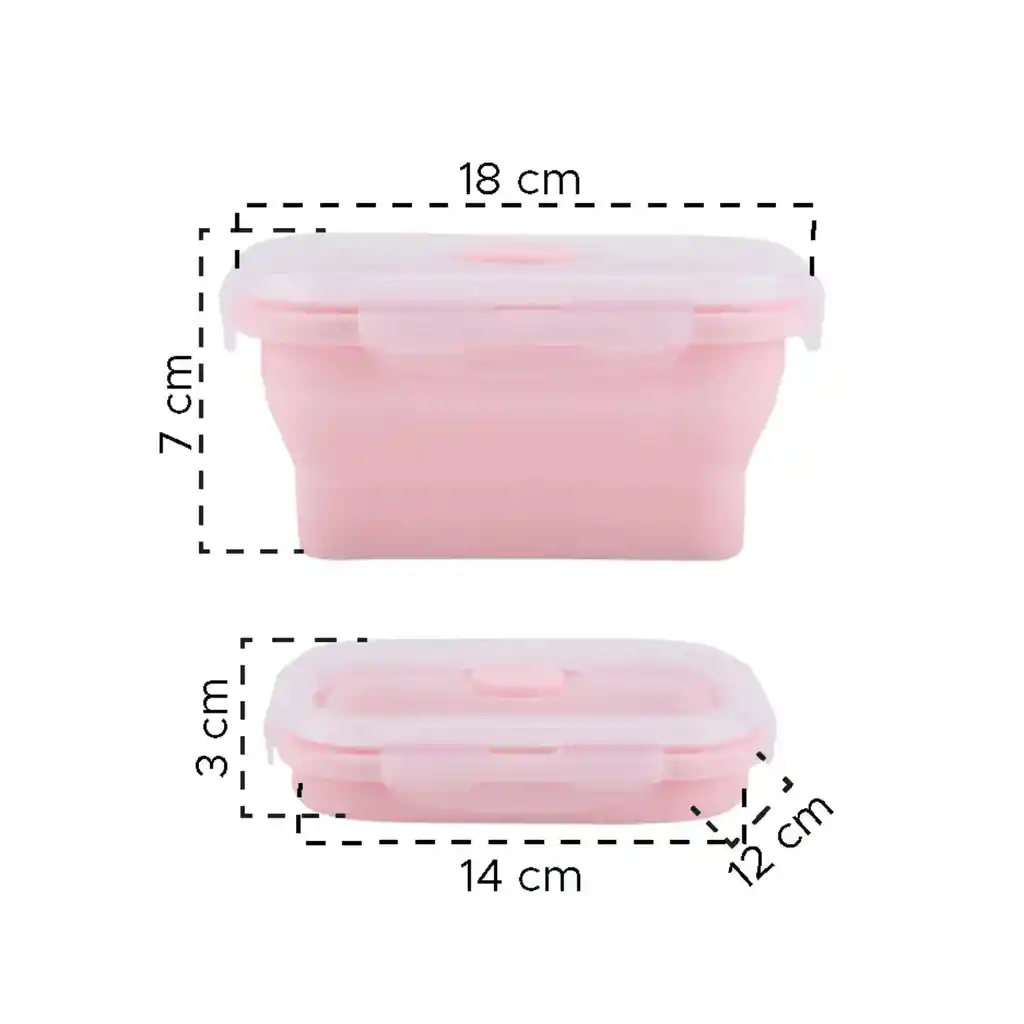 Lonchera Coca Plegable De Silicona