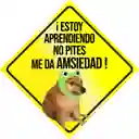 Aviso Letrero Adhesivo Aprendiz A Bordo 2und Reflectivo