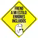 Aviso Letrero Adhesivo Aprendiz A Bordo 2und Reflectivo