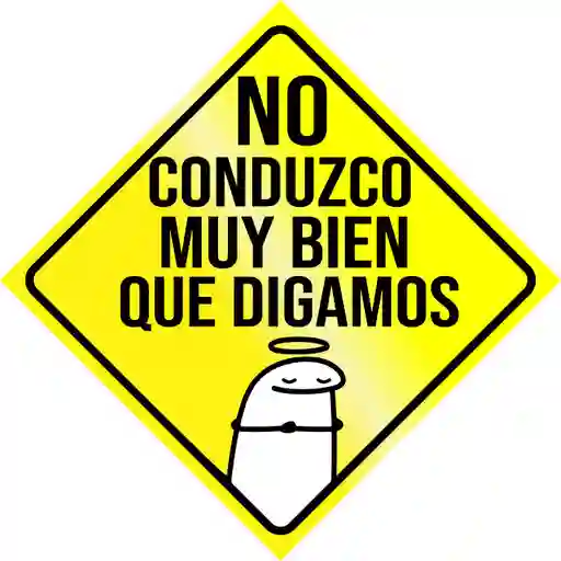 Aviso Letrero Adhesivo Aprendiz A Bordo 2und Reflectivo