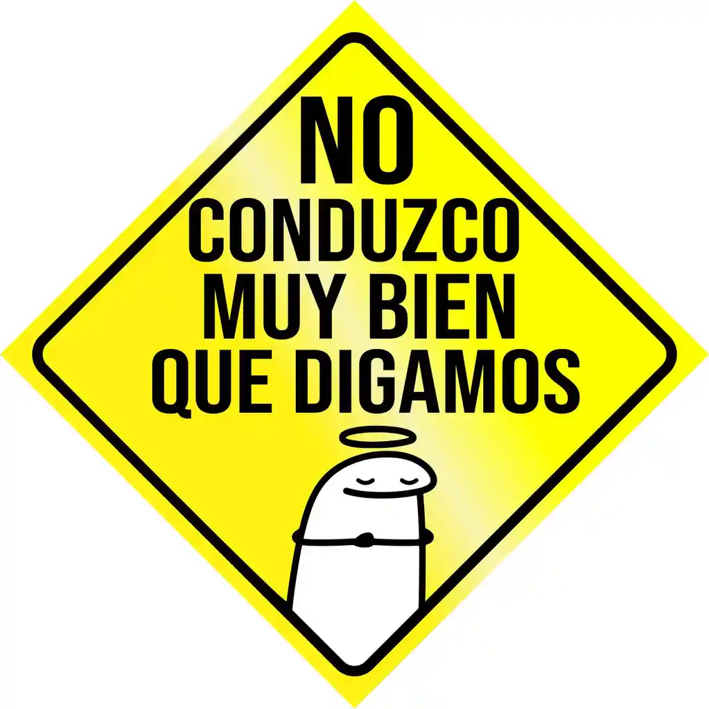 Aviso Letrero Adhesivo Aprendiz A Bordo 2und Reflectivo