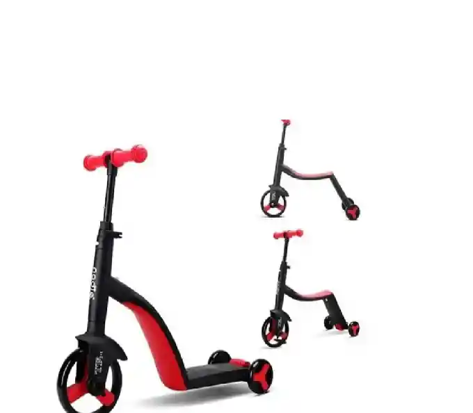 Scooter Monopatin 3 En 1 Triciclo Bicicleta Impulso