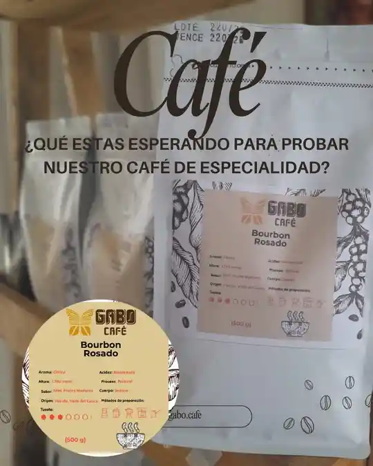 Café Especial Bourbon Rosado Gabo Café En Presentación De 500 G