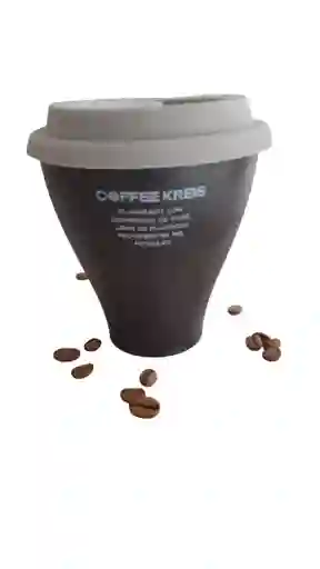 Taza De Café Elaborada Con La Borra Del Café