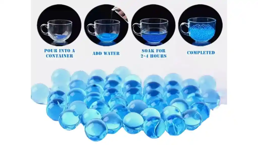 10000 Hidrogel Bolas Orbeez Municiones Decoración Color Azul