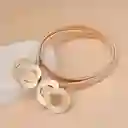 Cinturón Metalico Elástico Dorado