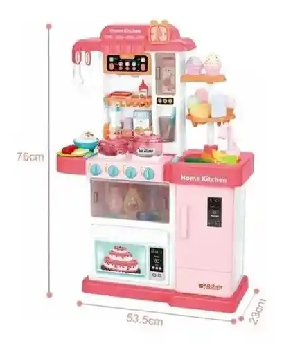 Juguete Cocina Para Niñas Con Vapor, Luces Y Sonido Portahelados