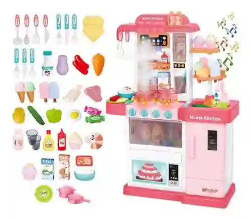 Juguete Cocina Para Niñas Con Vapor, Luces Y Sonido Portahelados