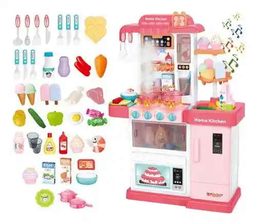 Juguete Cocina Para Niñas Con Vapor, Luces Y Sonido Portahelados