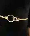 Cinturón Metalico Elástico Dorado