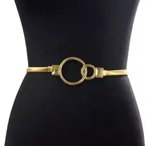 Cinturón Metalico Elástico Dorado